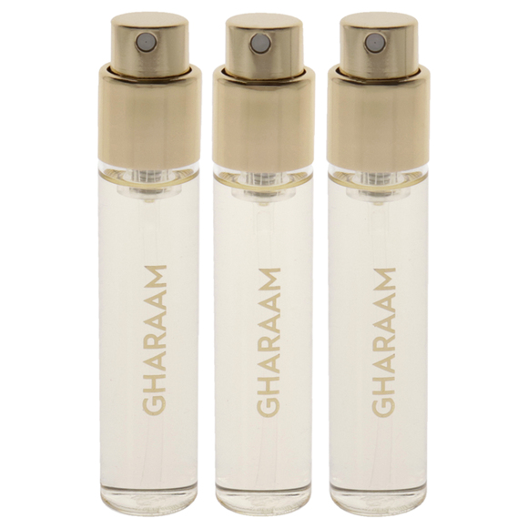 Gharaam by Swiss Arabian Unisex - 3 Pc Mini Gift Set 3 x 1oz EDP Spray (Refill) - Picture 2 of 5